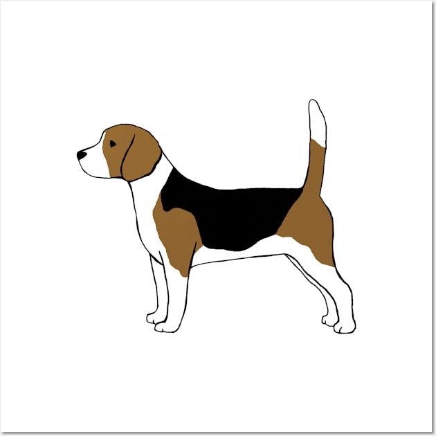 Beagle Wall Art by Coffee Squirrel